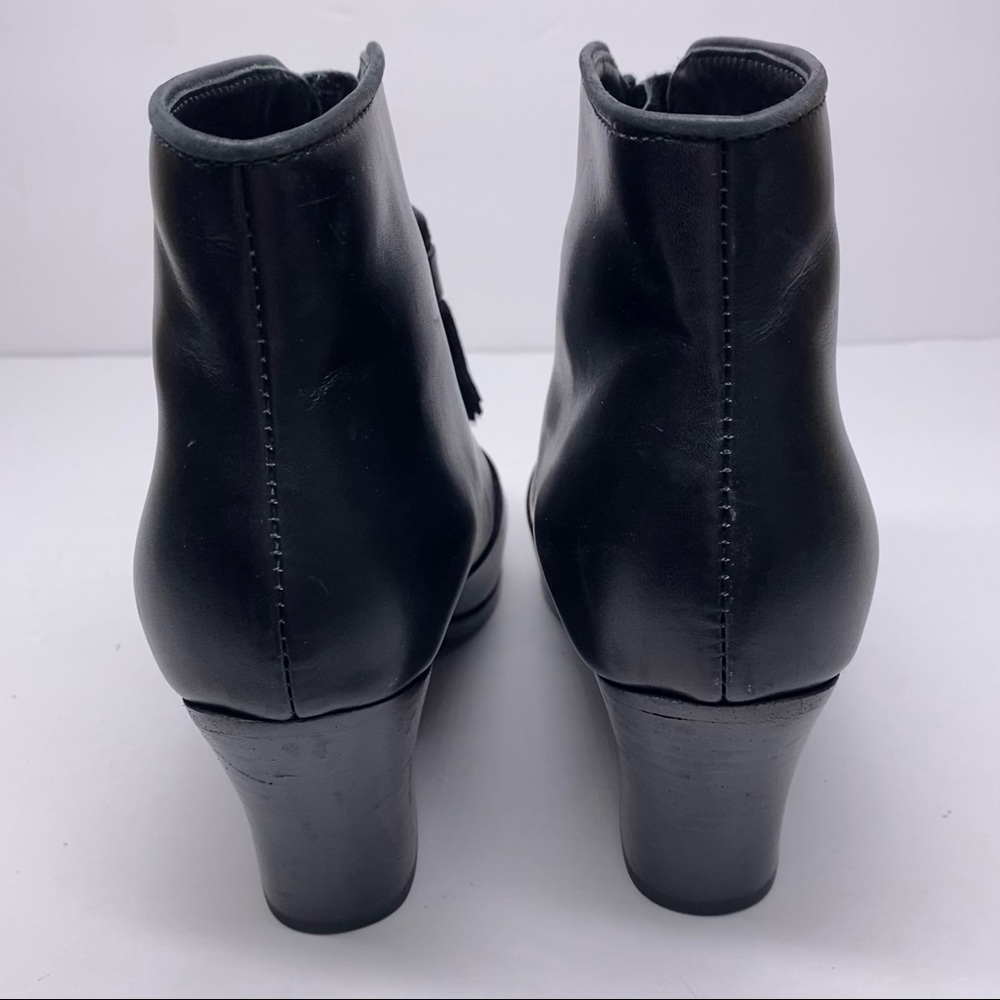 Rag & Bone Darcy Tassel Black Leather Booties - Picture 5 of 6
